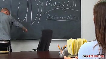 Brunette School Girl Fucks The Music Teacher